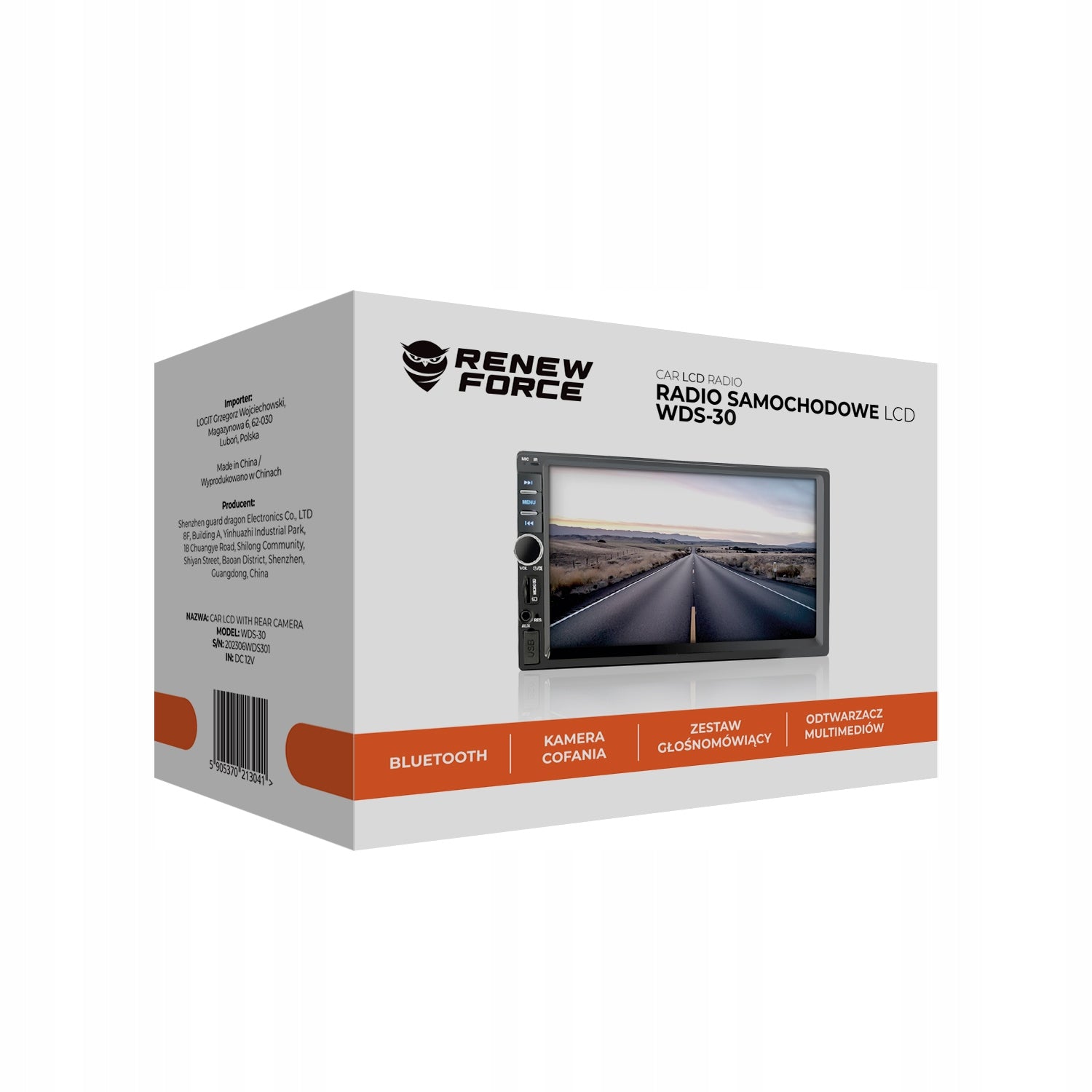 Player Video Auto, dimensiune 2DIN, TouchScreen de 7 inch, 4 x 50W, model WDS-30 cu Bluetooth, Handsfree, Radio, MP3, WMA, MP4, AUX, Card, Telecomanda, Functie Camera Marsarier-2