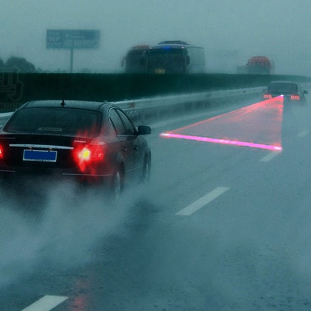 Proiector de ceata cu Raza Laser Anti-Accident, alimentare 12V, culoare rosie, pentru vehicule Off-Road, ATV, SSV-2