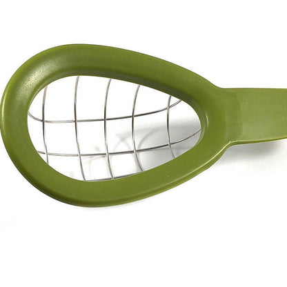 Feliator de Avocado, Flippy, pentru Taierea in Cubulete, Multifunctional, pentru Bucatarie, Otel Inoxidabil, ABS, 16x8x5 cm, Verde-1