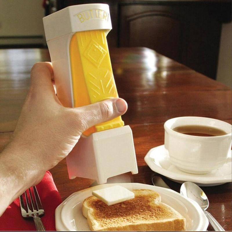 Feliator manual de unt Flippy, material plastic, design usor si practic, 20x6x8.5 cm, Butter Cutter, alb-2