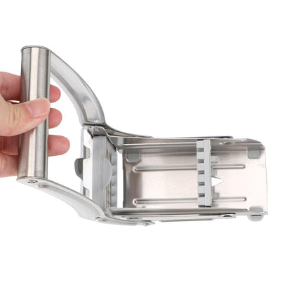 Feliator manual Flippy, pentru cartofi pai si legume, din inox, cu 2 dimensiuni de feliere, 25.5 x 11.7 cm, argintiu-4