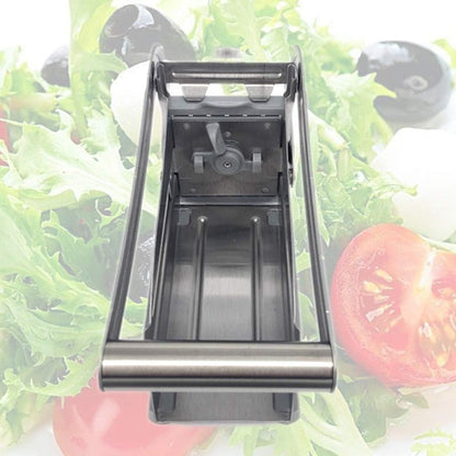 Feliator manual Flippy, pentru cartofi pai si legume, din inox, cu 2 dimensiuni de feliere, 25.5 x 11.7 cm, argintiu-5