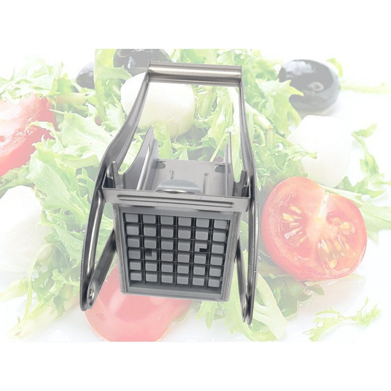 Feliator manual Flippy, pentru cartofi pai si legume, din inox, cu 2 dimensiuni de feliere, 25.5 x 11.7 cm, argintiu-7
