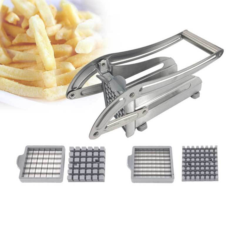 Feliator manual Flippy, pentru cartofi pai si legume, din inox, cu 2 dimensiuni de feliere, 25.5 x 11.7 cm, argintiu-10