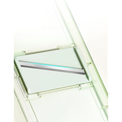 Feliator Multifunctional, Flippy, 6 in 1, pentru Fructe si Legume, 9 Piese, Maner, Lame de Inox, Recipient Stocare, Protectie Mana, ABS, 35x12x9.4 cm, Verde-4
