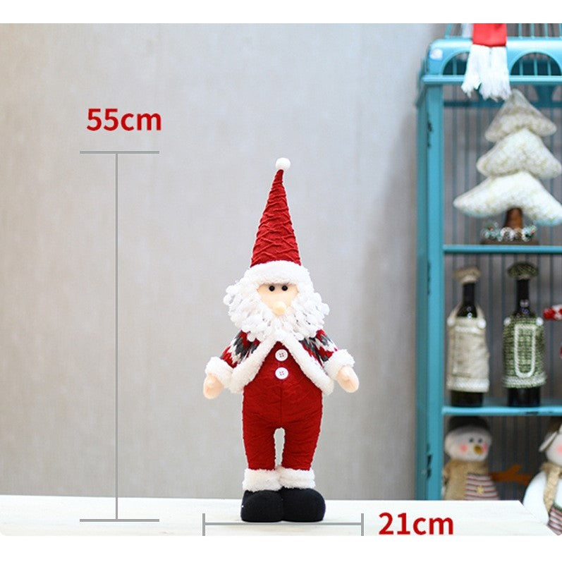Figurina Craciun, Mos Craciun, rosu, inaltime 55 cm-1
