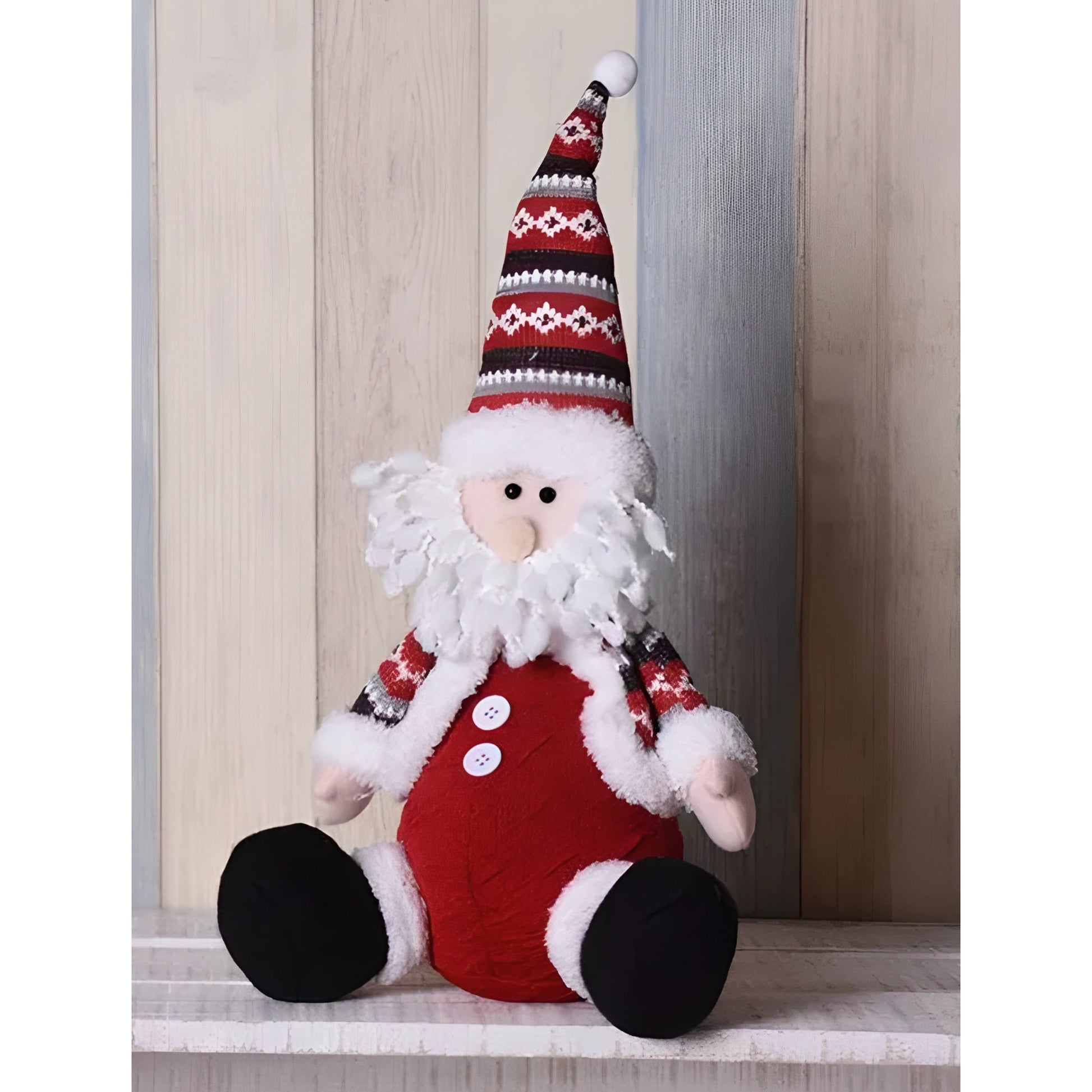 Figurina Craciun, Mos Craciun, rosu, inaltime 55 cm-3