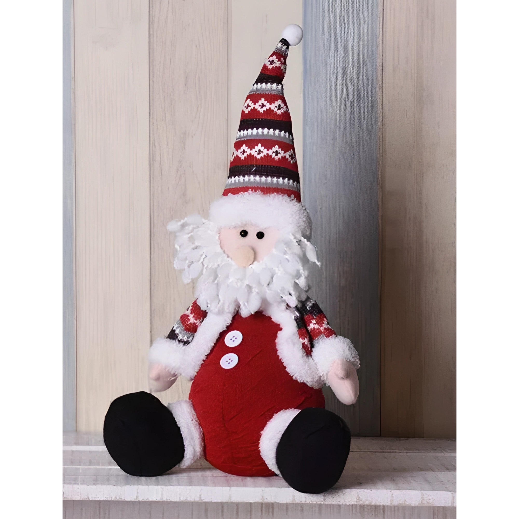 Figurina Craciun, Mos Craciun, rosu, inaltime 55 cm-3