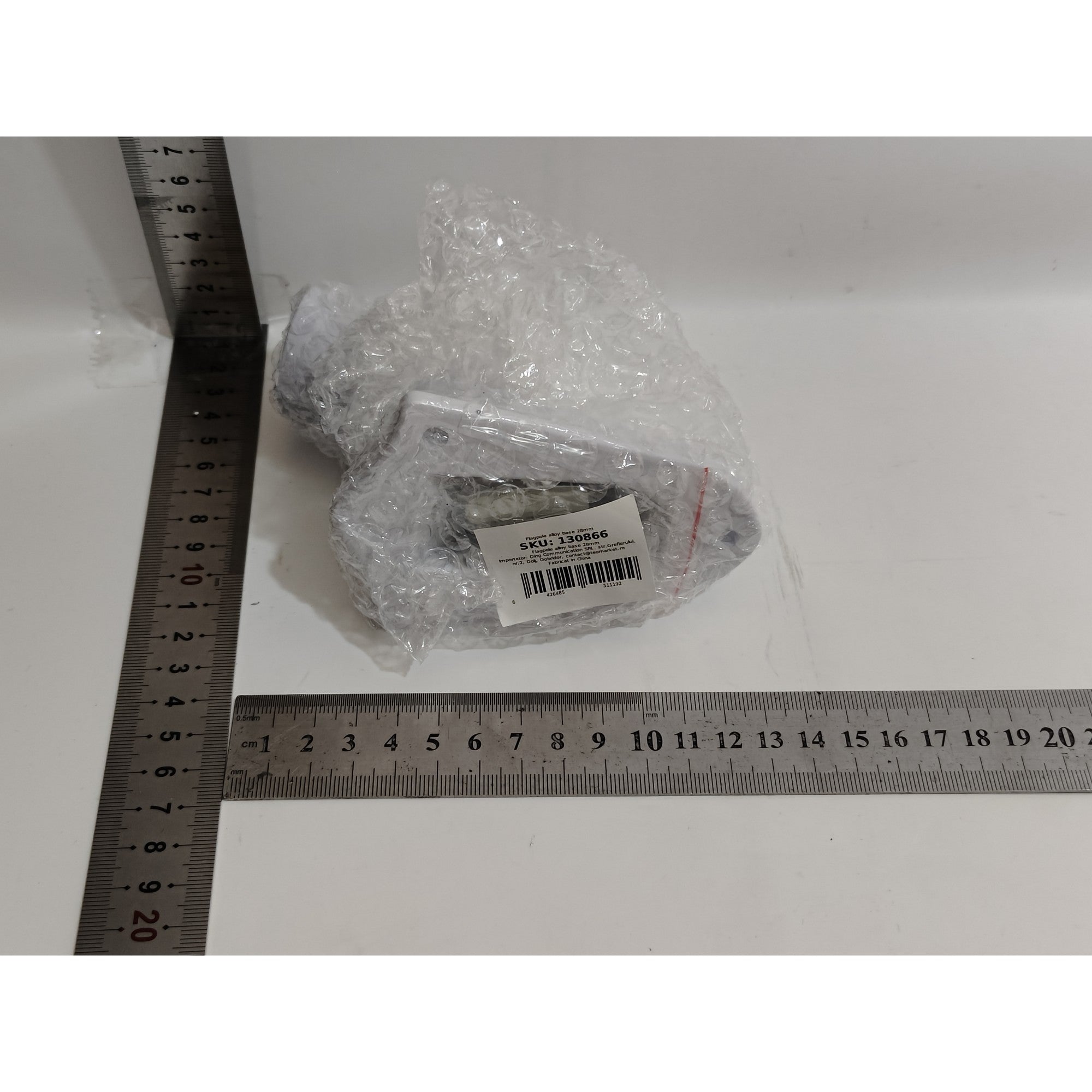 Baza pentru Suport de Steag, Flippy, 2.8 cm, Alba-1