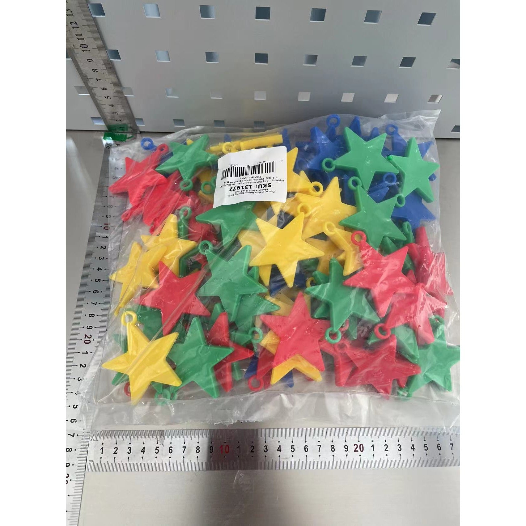 Set 4 Greutati pentru Baloanele cu Heliu, 32 grame, Plastic, Stelute-1