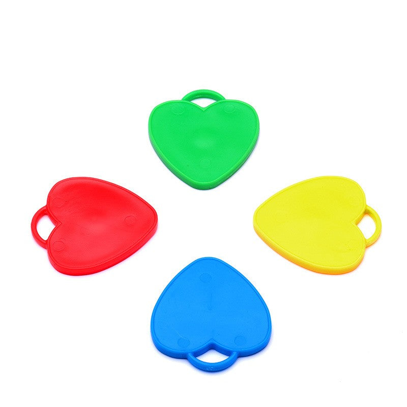 Set 4 Greutati pentru Baloanele cu Heliu, 32 grame, Plastic, Inimi-0
