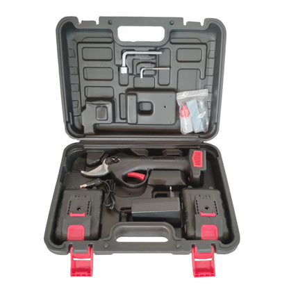 Foarfecă Electrică de Grădinărit fără Fir 30 mm – 800 W, 2 Acumulatori 48 V, Valiză și Accesorii