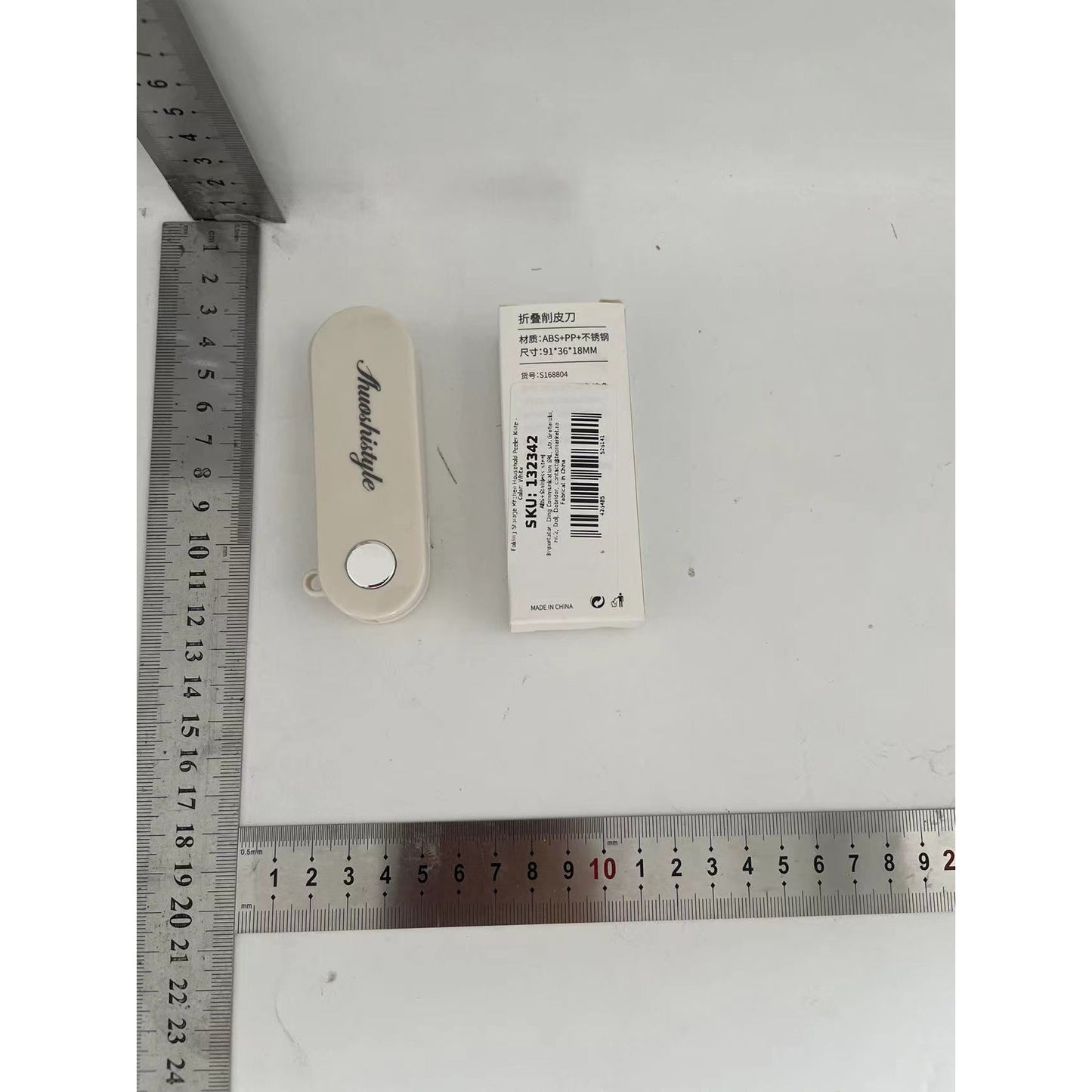 Peeler pentru Legume si Fructe, Flippy, Multifunctional, Curatator Pliabil, Alb-1