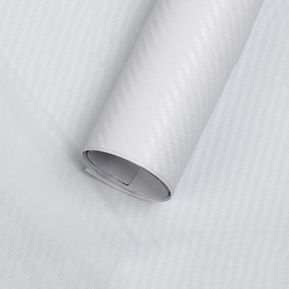 Folie colantare auto Carbon 3D - Alb (3m x 1,27m)-0