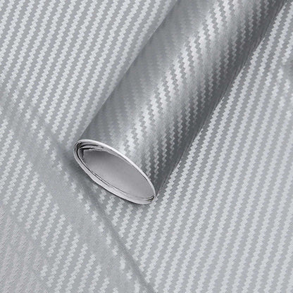 Folie colantare auto Carbon 3D - Argintiu (3m x 1,27m)-0