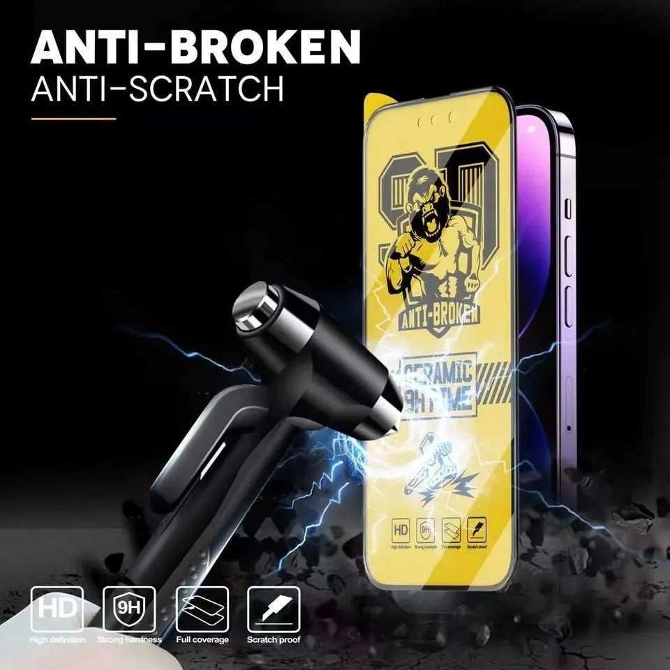 Folie de protectie Ceramica Flippy®, Transparenta HD, 9H, pentru Samsung A53 5G margini negre-3