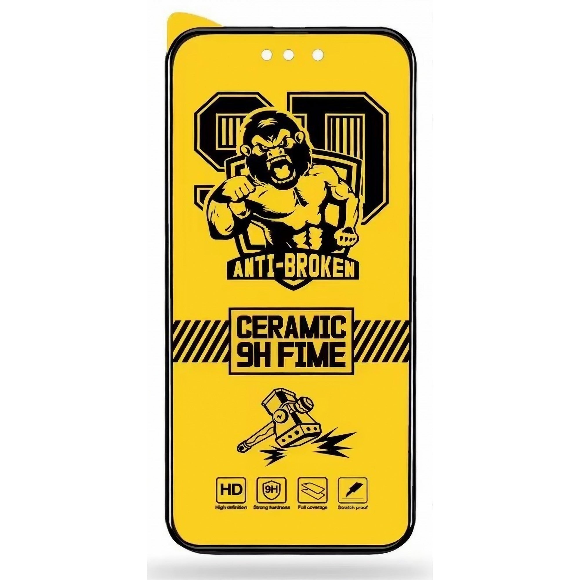 Folie de protectie Ceramica Flippy®, Transparenta HD, 9H, pentru Samsung A53 5G margini negre-5