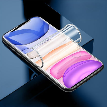 Folie de Protectie, Flippy, pentru iPhone 15 Pro, Flexible Hidrogel Ultra HD, Full Cover, Reparare Automata, Transparent-1