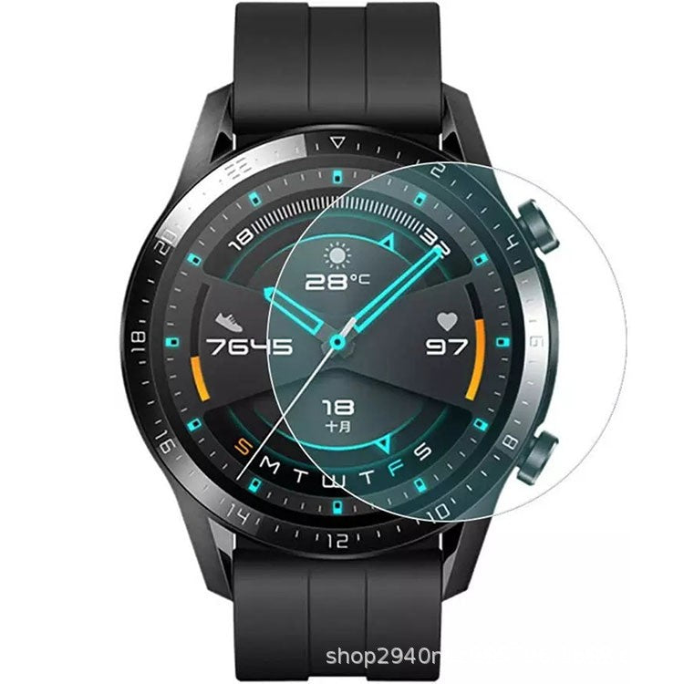 Folie de protectie, Flippy, compatibil cu Huawei Watch GT4 46MM, Sticla Securizata 2.5 D , Transparent-0