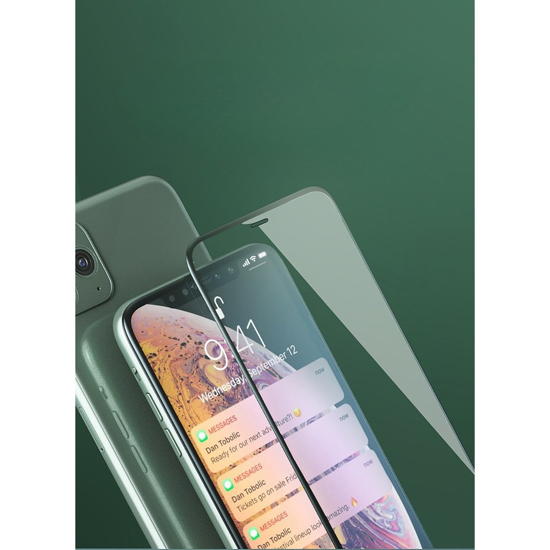 Folie de Protectie, Flippy, pentru iPhone 15, Full Cover, Ceramics 9D, Anti-soc, Anti-amprenta, Margini Negre, Transparent-1