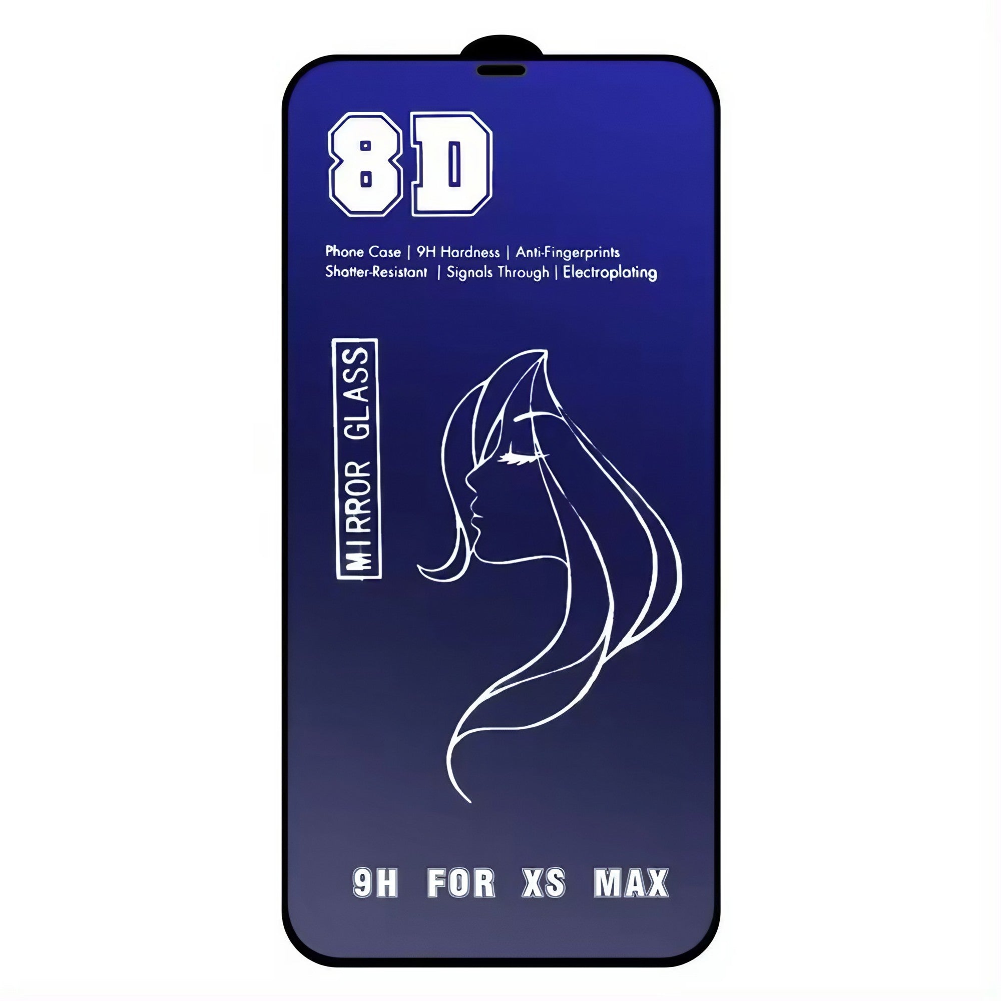 Folie de Protectie, Flippy, pentru iPhone 15 Plus, Tempered Glass Mirror 8D, Efect Oglinda, HD, Albastru-1