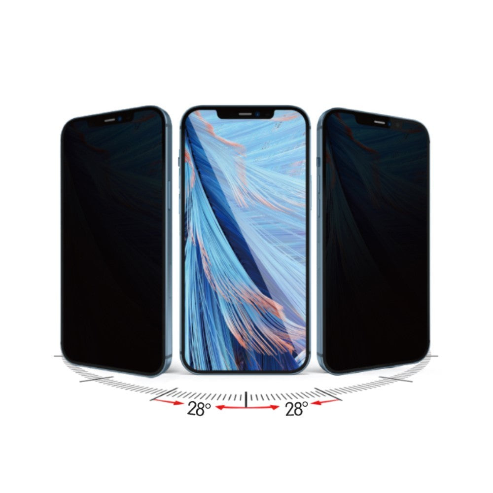 Folie de Protectie, Flippy, pentru iPhone 15, Privacy Tempered Glass cu Pietricele, ESD, HD, Transparent-1