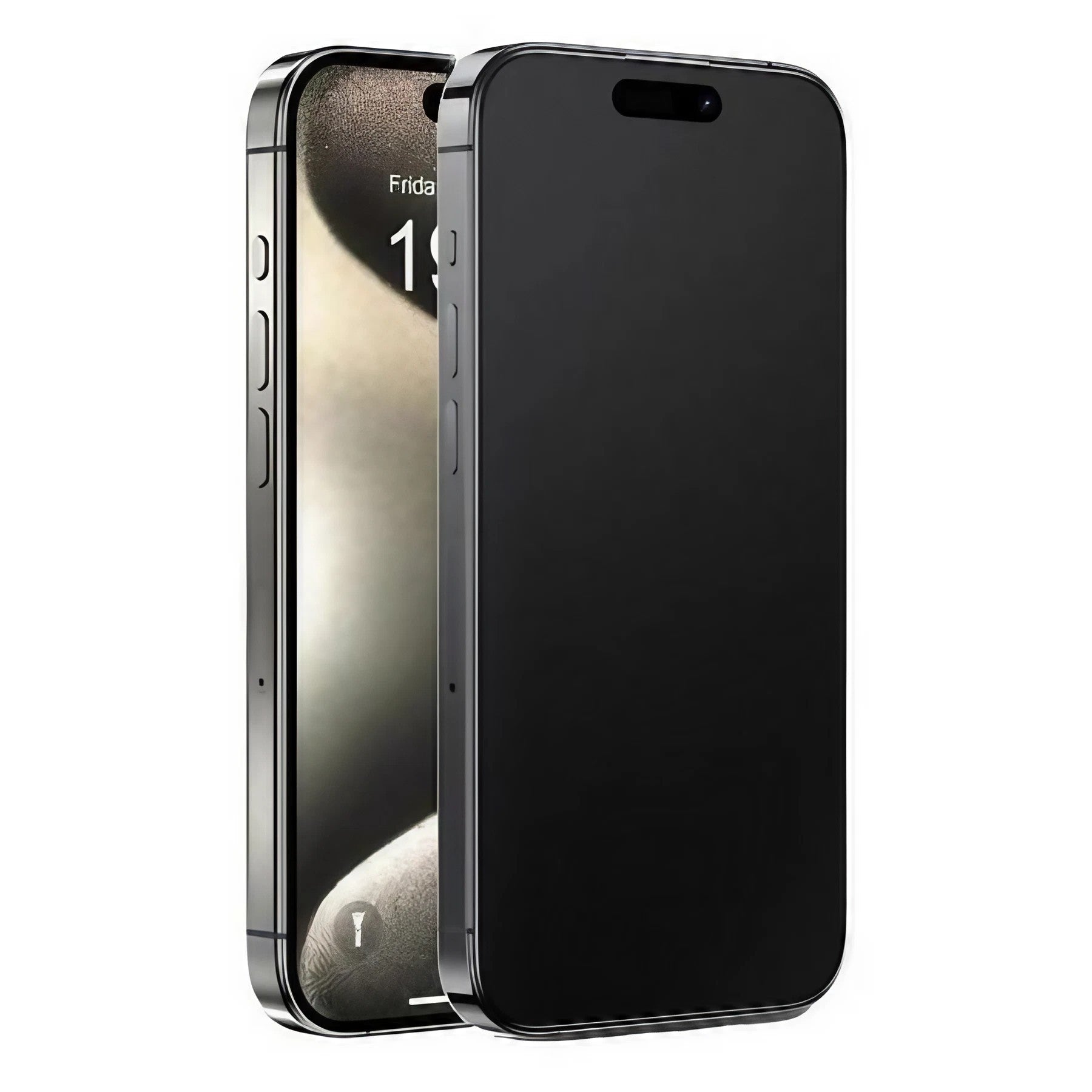 Folie de Protectie, Flippy, pentru iPhone 15 Pro Max, Full Cover, Matte Ceramics 9D, Anti-soc, Anti-amprenta, Margini Negre, Transparent-0