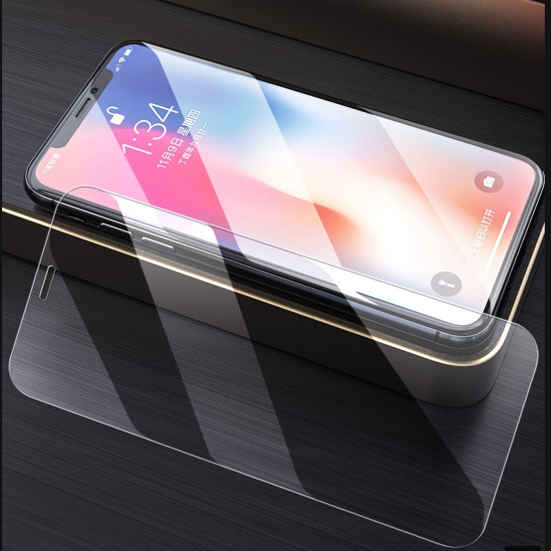 Folie de Protectie, Flippy, pentru iPhone 15 Pro Max, Tempered Glass 2.5D, Full Cover, HD, 9H, Transparent-3