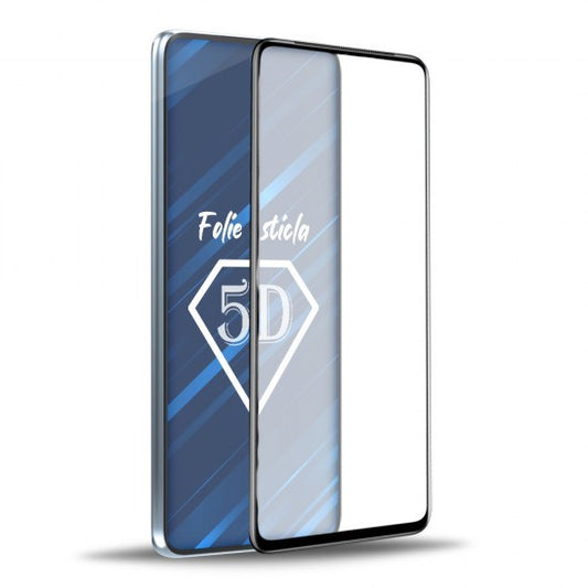 Folie de Protectie, Flippy, pentru iPhone 15 Pro Max, Tempered Glass 5D, Full Cover, Margini Negre, Transparent-1