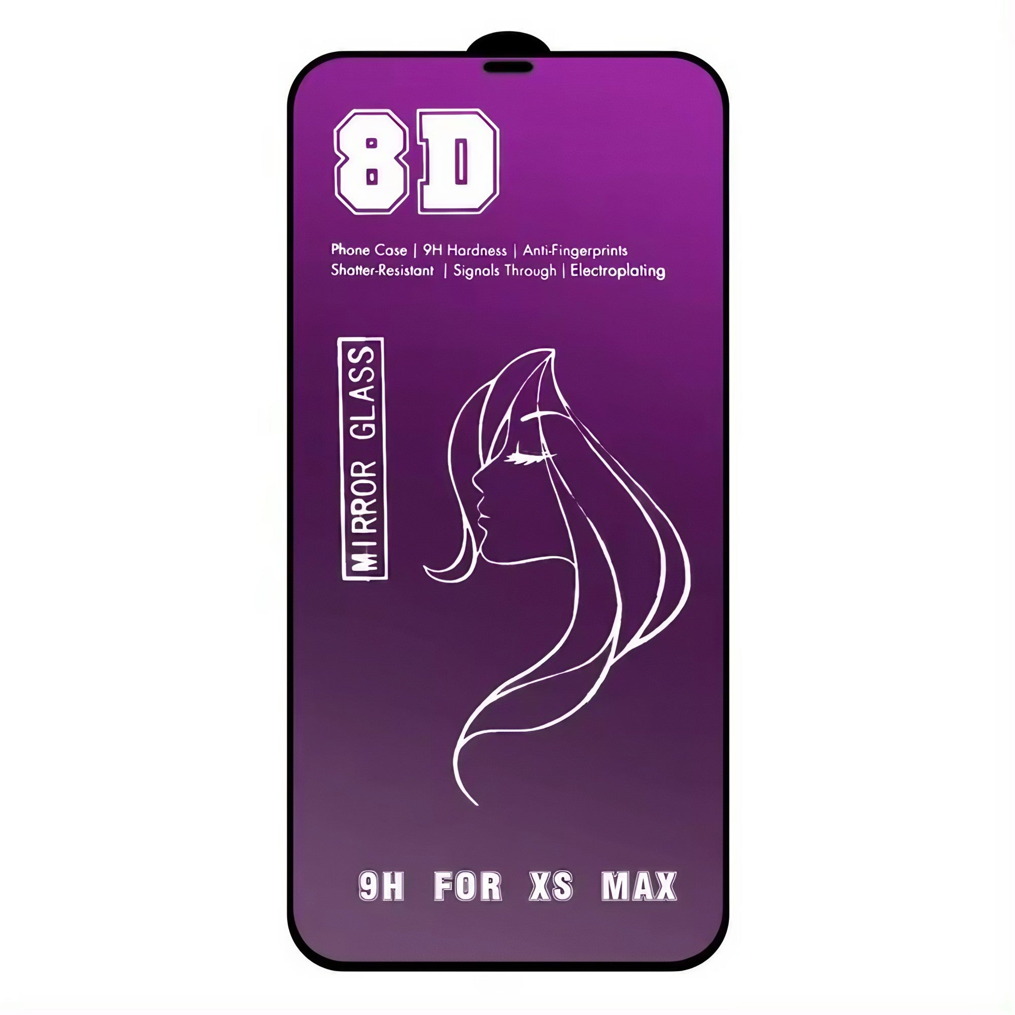 Folie de Protectie, Flippy, pentru iPhone 15 Pro Max, Tempered Glass Mirror 8D, Efect Oglinda, HD, Violet-1