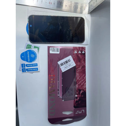 Folie de Protectie, Flippy, pentru iPhone 15 Pro, Privacy Tempered Glass cu Pietricele, ESD, HD, Transparent-6