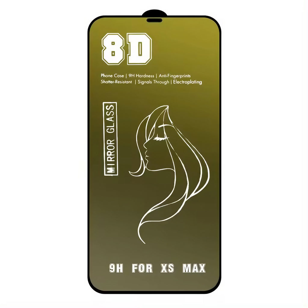 Folie de Protectie, Flippy, pentru iPhone 15 Pro, Tempered Glass Mirror 8D, Efect Oglinda, HD, Auriu-1