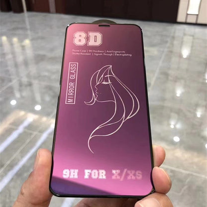 Folie de Protectie, Flippy, pentru iPhone 15 Pro, Tempered Glass Mirror 8D, Efect Oglinda, HD, Violet-3