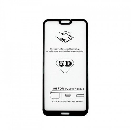 Folie de Protectie, Flippy, pentru iPhone 15, Tempered Glass 5D, Full Cover, Margini Negre, Transparent-2