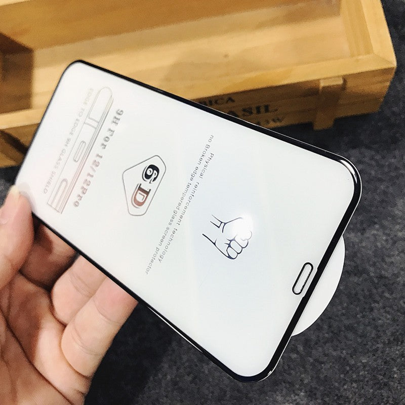Folie de Protectie, Flippy, pentru iPhone 15, Tempered Glass 6D, Full Cover, Margini Negre, Transparent-1