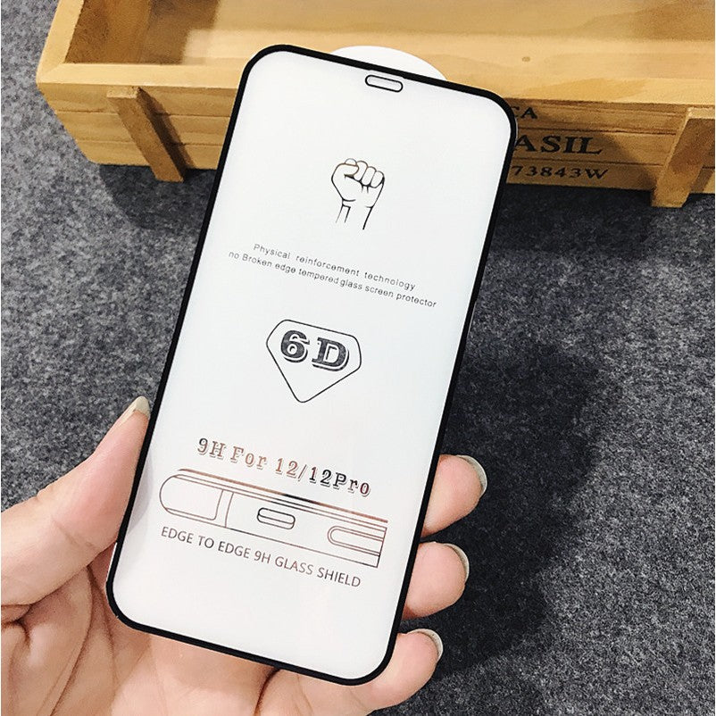 Folie de Protectie, Flippy, pentru iPhone 15, Tempered Glass 6D, Full Cover, Margini Negre, Transparent-2