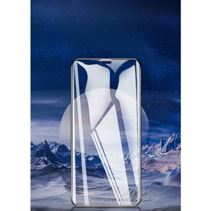 Folie de Protectie, Flippy, pentru iPhone 15, Tempered Glass 9D, Anti-Soc, Full Glue, Margini Negre, Transparent-2