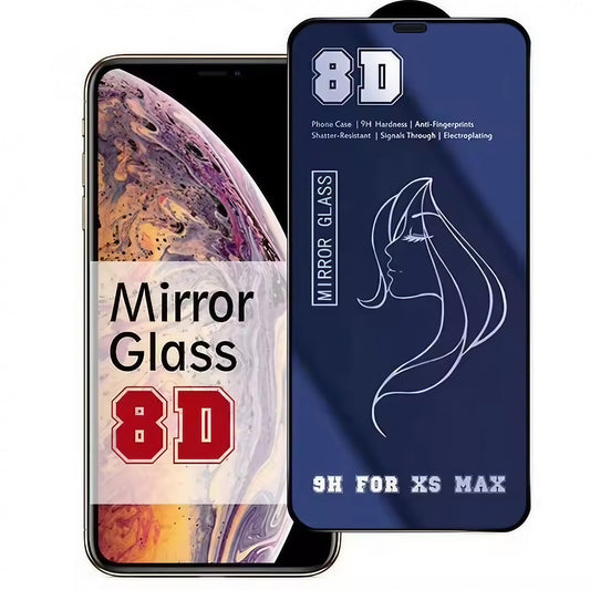 Folie de Protectie, Flippy, pentru iPhone 15, Tempered Glass Mirror 8D, Efect Oglinda, HD, Albastru-0