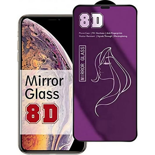 Folie de Protectie, Flippy, pentru iPhone 15, Tempered Glass Mirror 8D, Efect Oglinda, HD, Violet-0