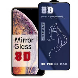 Folie de Protectie, Flippy, pentru iPhone 15 Pro Max, Tempered Glass Mirror 8D, Efect Oglinda, HD, Albastru-0