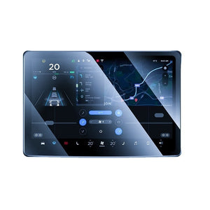 Folie de Sticla Securizata, Flippy, Compatibila cu Tesla Model 3 / Tesla Model Y, Ecran Frontal, Anti Blue-Ray, 4K Ultra HD, Anti-amprenta, 2.5D, Transparent-0