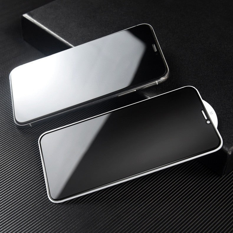 Folie de Sticla Securizata pentru Apple iPhone, Privacy 30°, Vizibilitate HD, Protectie Completa 9D, Anti-Amprenta