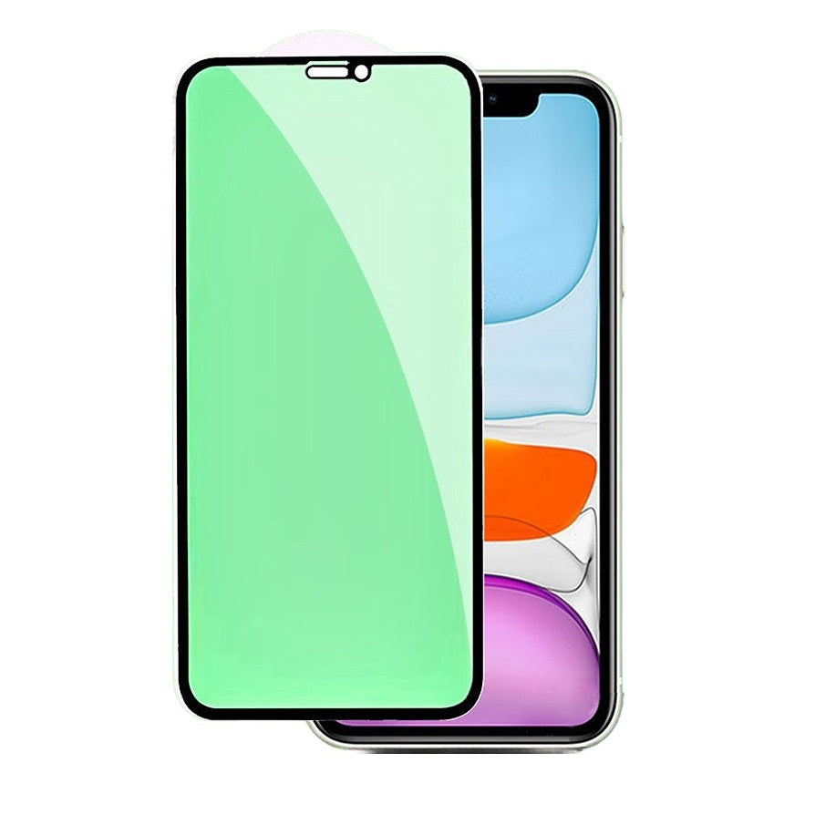 Folie de Sticla Securizata pentru Apple iPhone 15 Pro Max, Flippy, Lumina Verde Anti-Blue Ray, Auto-Aplicare, Protectie Completa 9D, Verde-0