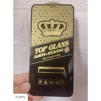 Folie ecran Flippy pentru iPhone 14 Pro Max, Sticla ESD, Top Glass, Anti-static, Negru-6