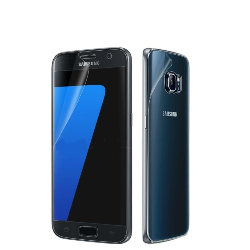 Folie Plastic Samsung Galaxy S7 Edge Fata-Spate Transparent-0