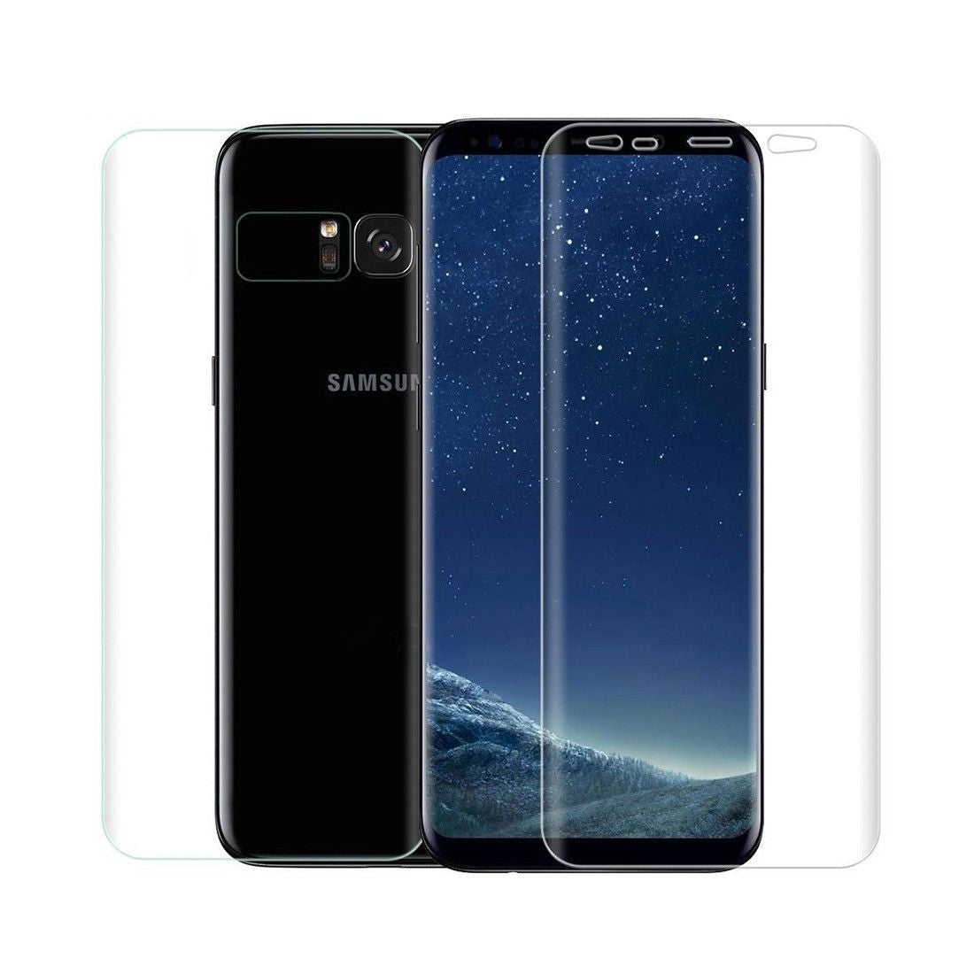 Folie Plastic Samsung Galaxy S8 Plus Fata-Spate Transparent-0