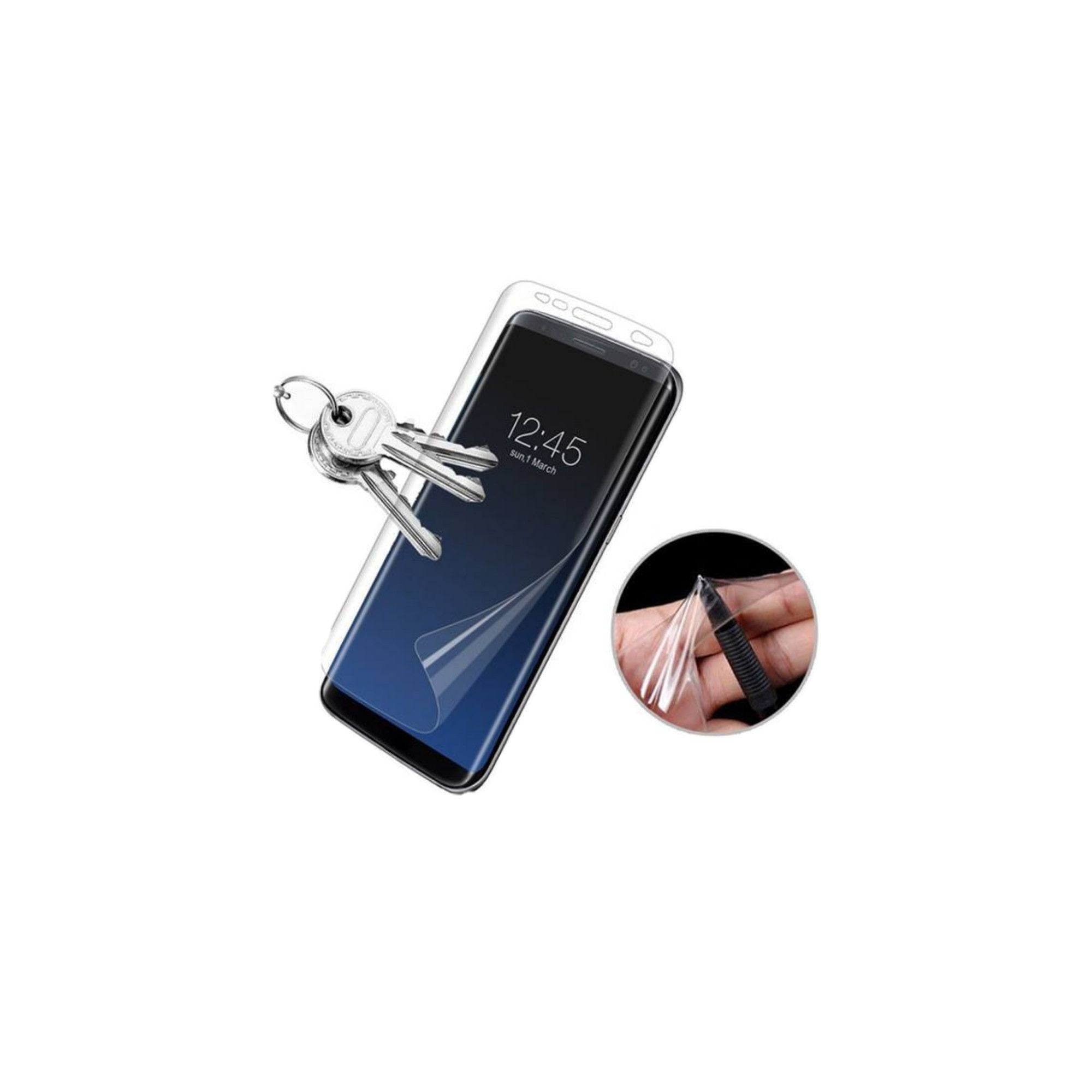 Folie Plastic Samsung Galaxy S8 Plus Transparent-2