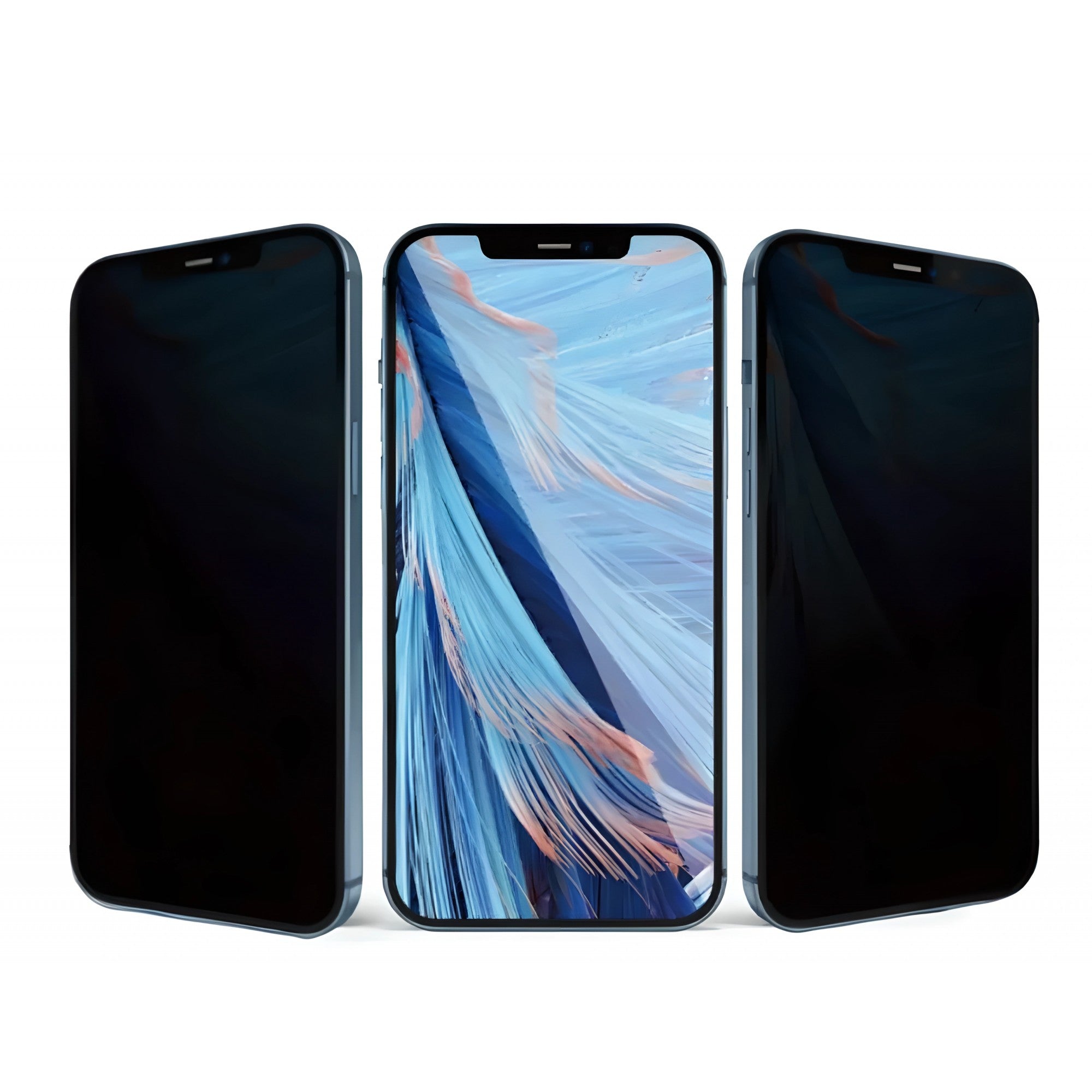 Folie protectie Flippy pentru iPhone 14 Pro Max, Sticla securizata, temperata, duritate 9H, Privacy 360, Transparenta, Protectie Completa-0