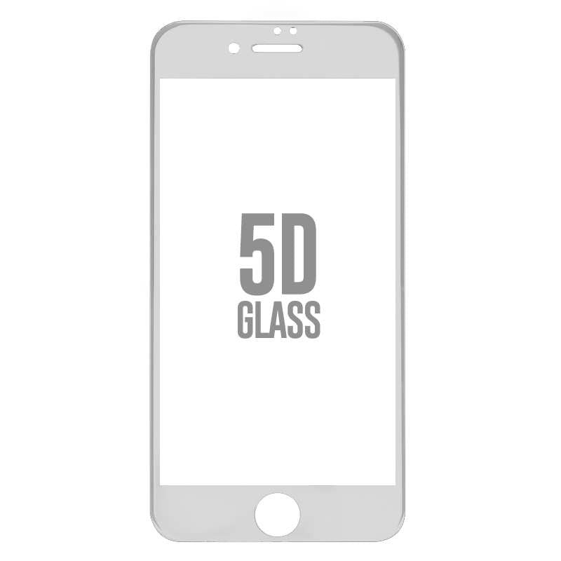 Folie Sticla Apple iPhone 8 4D/5D Alb-0