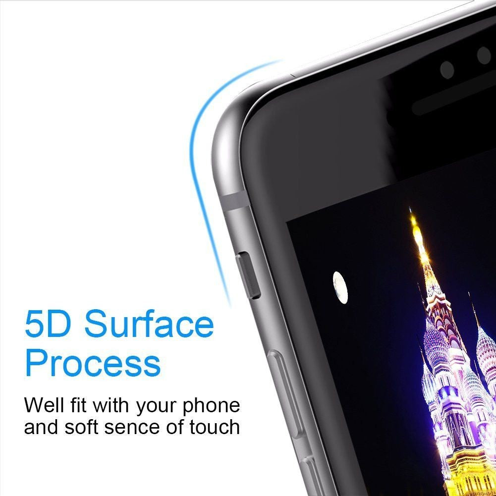 Folie Sticla Apple iPhone 8 Plus 5D Negru-1